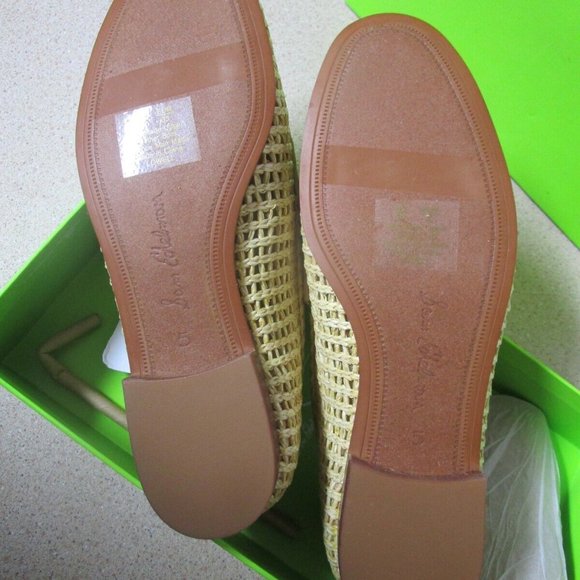 Sam Edelman Women's Lowell Loafer size 5 natural Raffia tan woven flowers NIB - Picture 4 of 8
